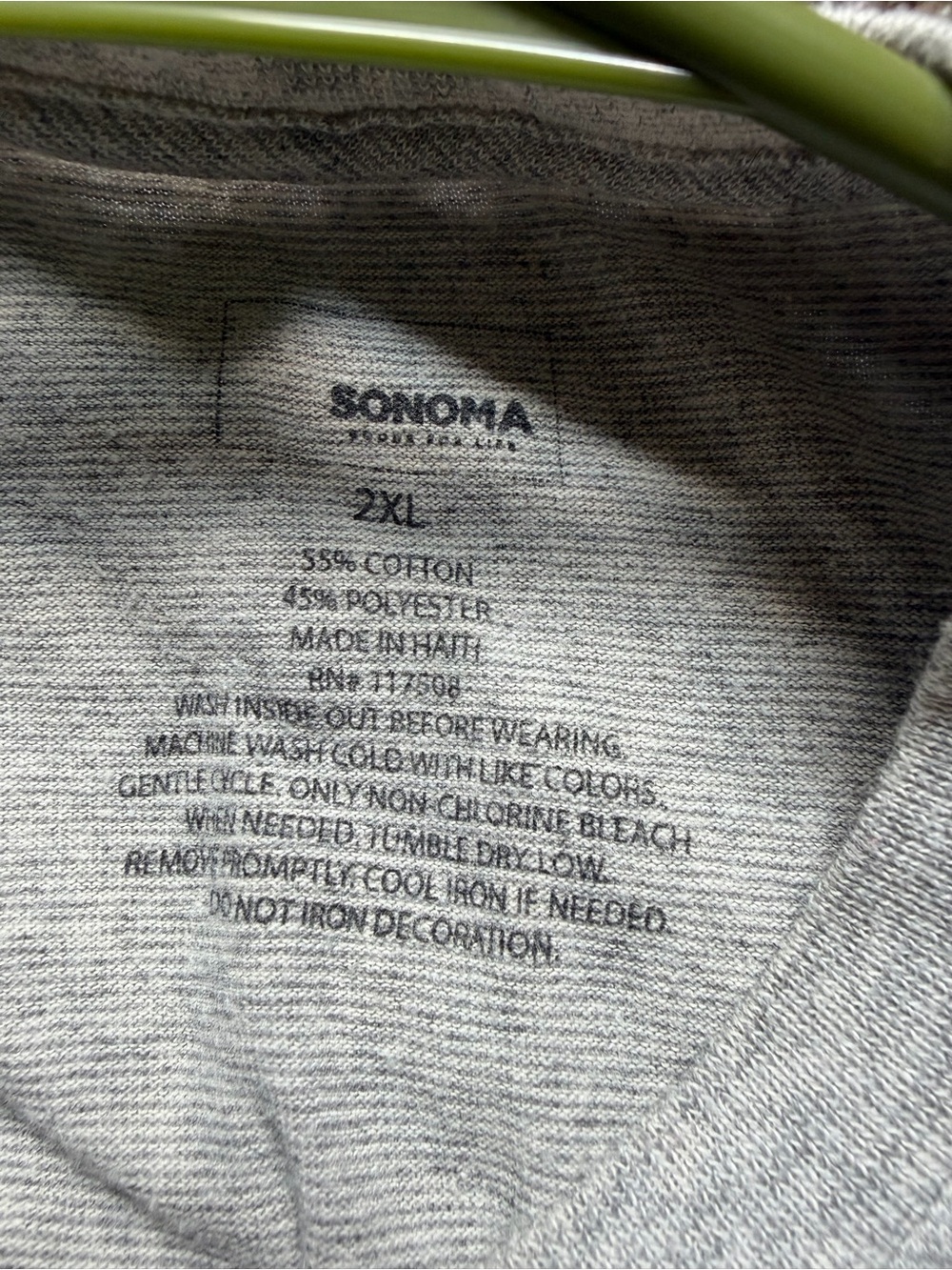 Sonoma Heather Gray Crew Neck Tee - Picture 4 of 4